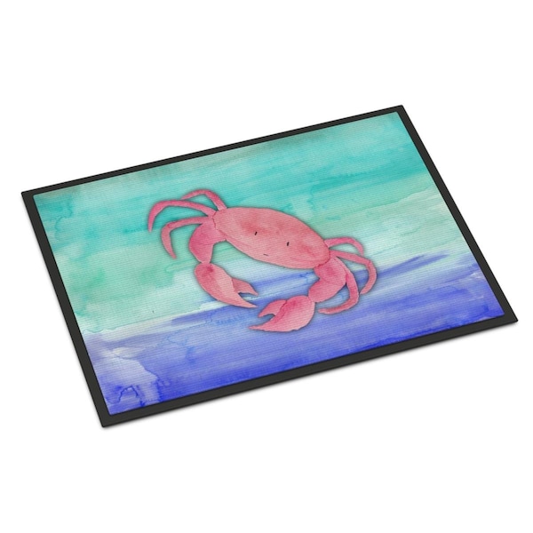 Carolines Treasures 24 x 36 in. Crab Watercolor Indoor or Outdoor Mat BB7420JMAT - main